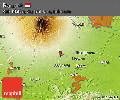 Physical 3D Map of Randet