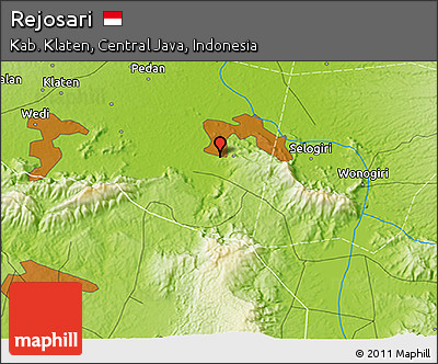 Physical 3D Map of Rejosari