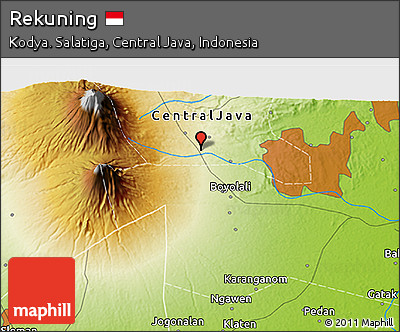 Physical 3D Map of Rekuning