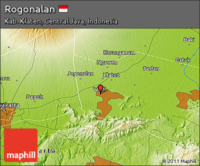 Physical 3D Map of Rogonalan