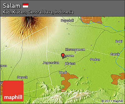 Physical 3D Map of Salam