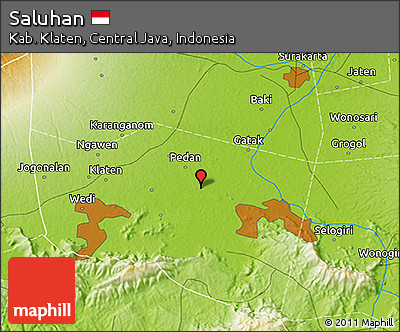 Physical 3D Map of Saluhan