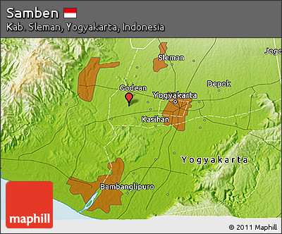 Physical 3D Map of Samben