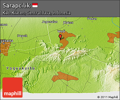 Physical 3D Map of Sarapcilik