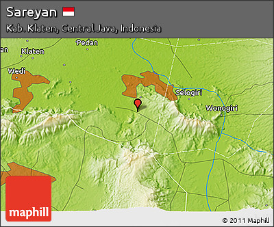Physical 3D Map of Sareyan