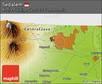Physical 3D Map of Sedalem
