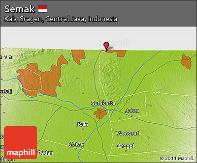 Physical 3D Map of Semak