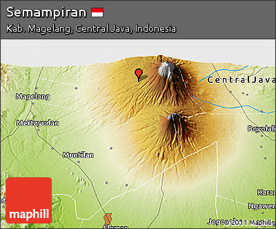 Physical 3D Map of Semampiran