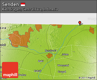 Physical 3D Map of Senden