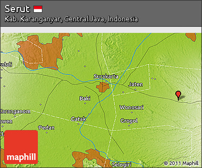 Physical 3D Map of Serut