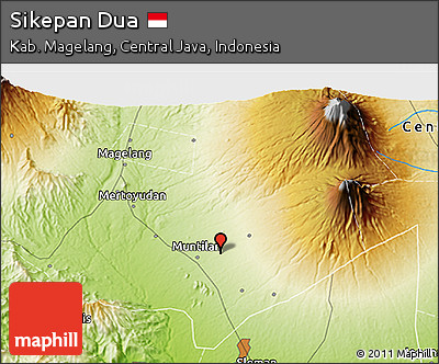 Physical 3D Map of Sikepan Dua