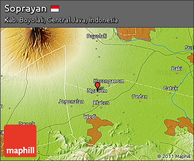 Physical 3D Map of Soprayan