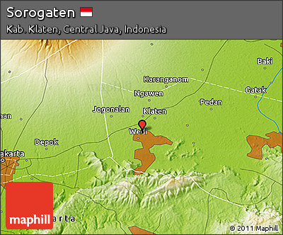 Physical 3D Map of Sorogaten