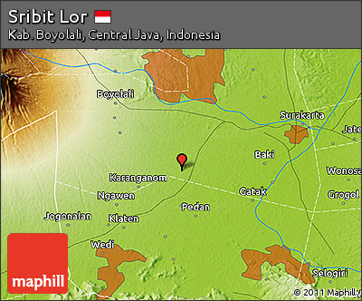 Physical 3D Map of Sribit Lor