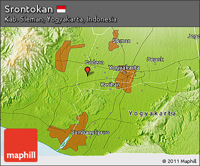 Physical 3D Map of Srontokan
