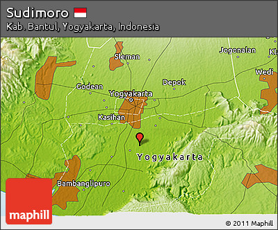 Physical 3D Map of Sudimoro
