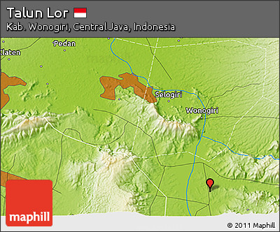 Physical 3D Map of Talun Lor