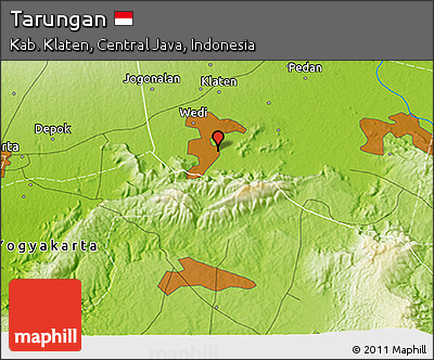 Physical 3D Map of Tarungan