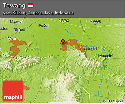 Physical 3D Map of Tawang