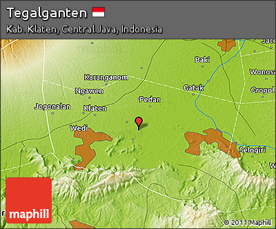 Physical 3D Map of Tegalganten
