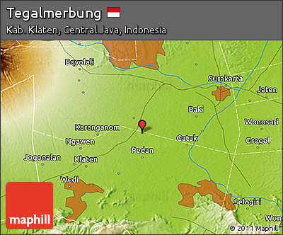 Physical 3D Map of Tegalmerbung