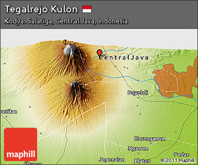 Physical 3D Map of Tegalrejo Kulon