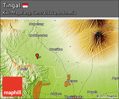Physical 3D Map of Tingal