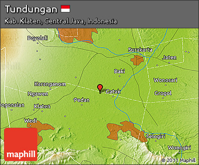 Physical 3D Map of Tundungan