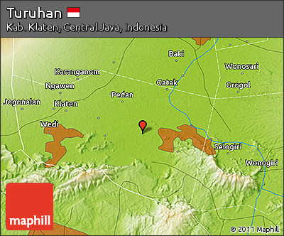 Physical 3D Map of Turuhan