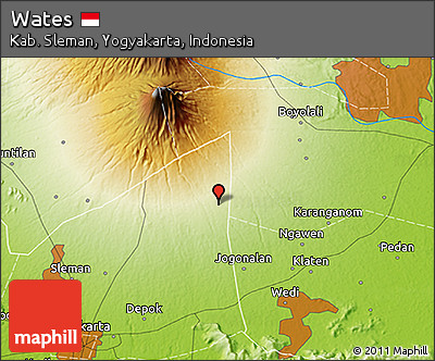 Physical 3D Map of Wates