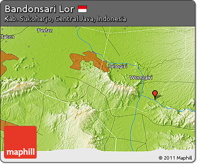 Physical 3D Map of Bandonsari Lor