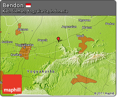 Physical 3D Map of Bendon