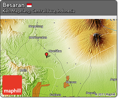 Physical 3D Map of Besaran