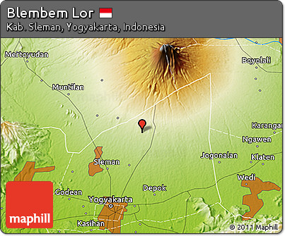 Physical 3D Map of Blembem Lor