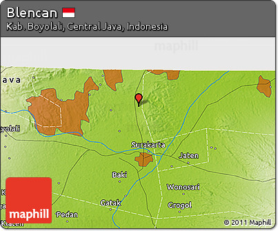 Physical 3D Map of Blencan