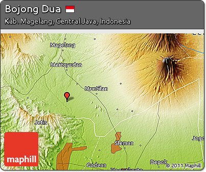 Physical 3D Map of Bojong Dua