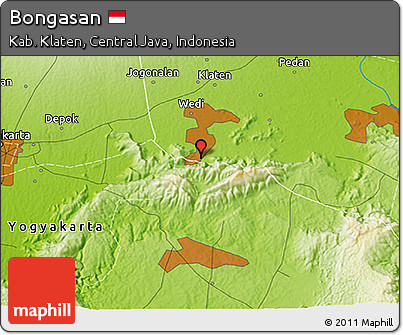Physical 3D Map of Bongasan