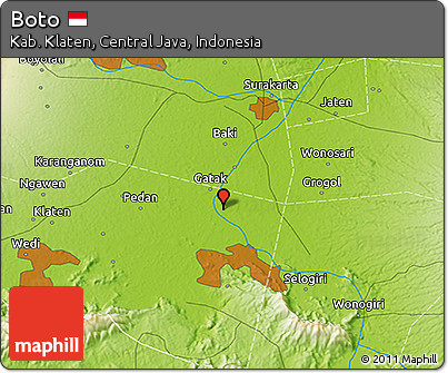 Physical 3D Map of Boto