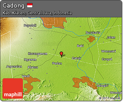 Physical 3D Map of Cadong