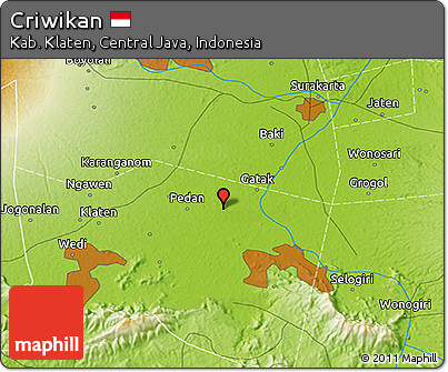 Physical 3D Map of Criwikan