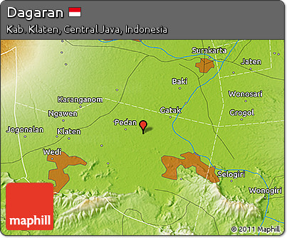 Physical 3D Map of Dagaran