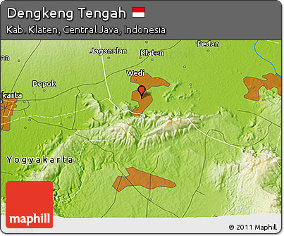 Physical 3D Map of Dengkeng Tengah
