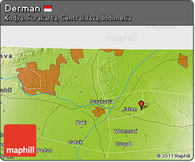 Physical 3D Map of Derman