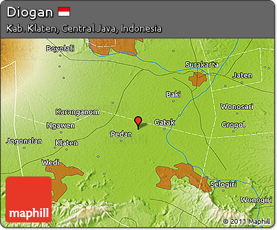 Physical 3D Map of Diogan