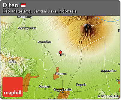 Physical 3D Map of Ditan