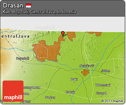 Physical 3D Map of Drasan