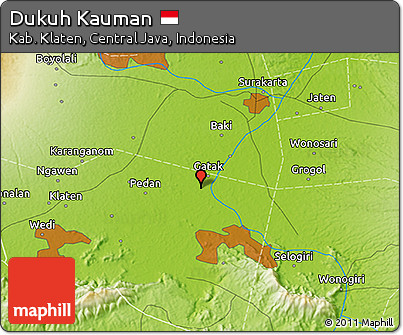 Physical 3D Map of Dukuh Kauman