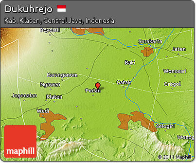 Physical 3D Map of Dukuhrejo