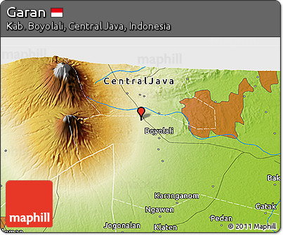 Physical 3D Map of Garan