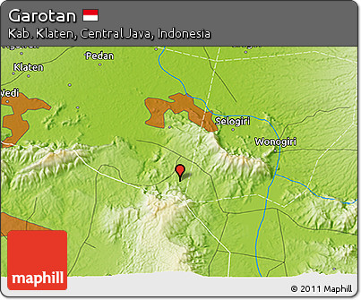Physical 3D Map of Garotan